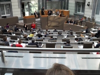 Bezoek Vlaams Parlement, Kamer en Senaat.